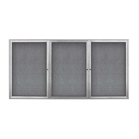 United Visual Products Sliding Door Indoor Enclosed Corkboard, 9, UV9030ACS-GOLD-APRICOT UV9030ACS-GOLD-APRICOT